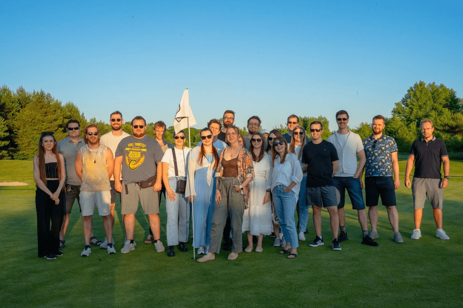 ULAM LABS team at an outdoor company event