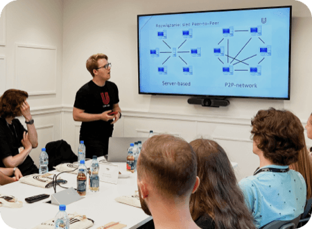 ULAM LABS team collaborating with a client team